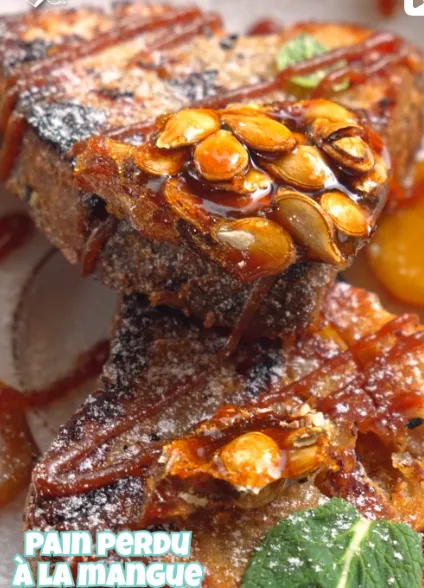 Pain perdu à la mangue
