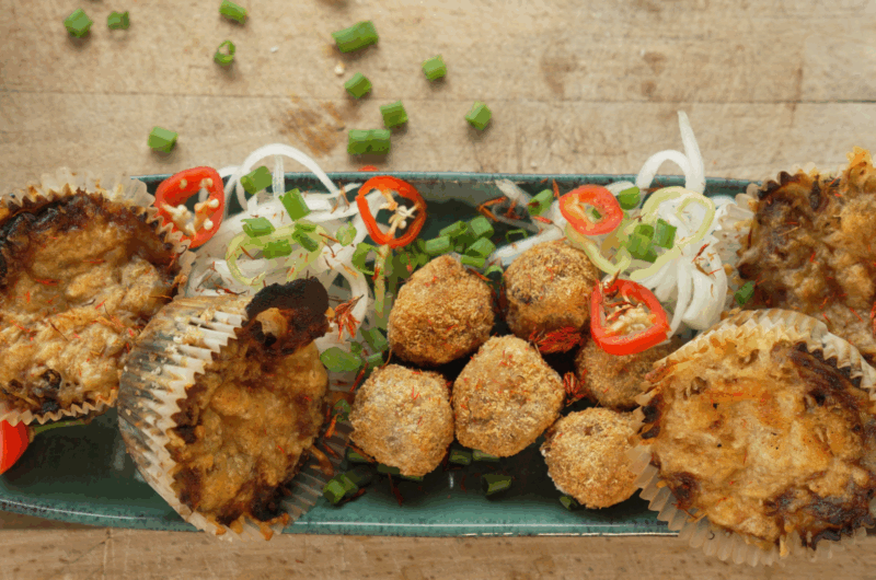 Cromesquis de poisson à la farine de manioc